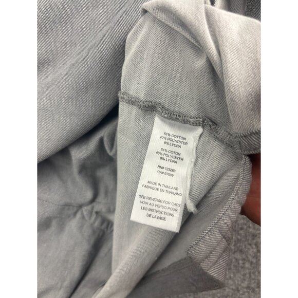 Travis Mathew Polo Shirt Men's Large Gray Stripe Pocket Short Sleeve Button - Picture 5 of 6